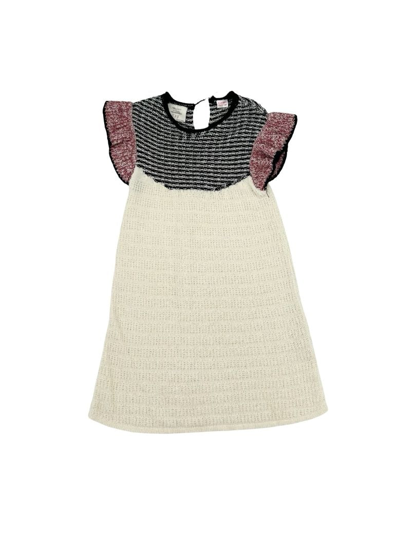 Zara colour block knit dress, 3-4 years
