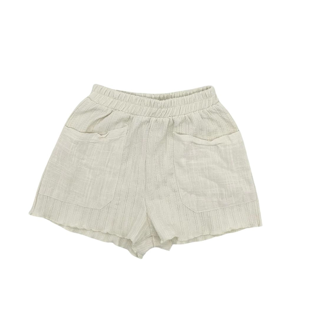 Zara cream shorts w/pockets, 3-4 years