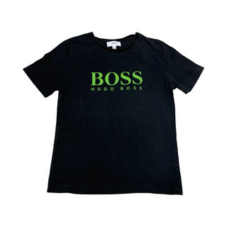 Boss Black and Green Logo Tee, 5 years