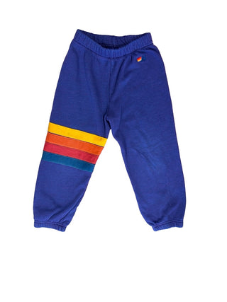 Aviator Nation Purple sweatpants w/stripes on leg, 2 years