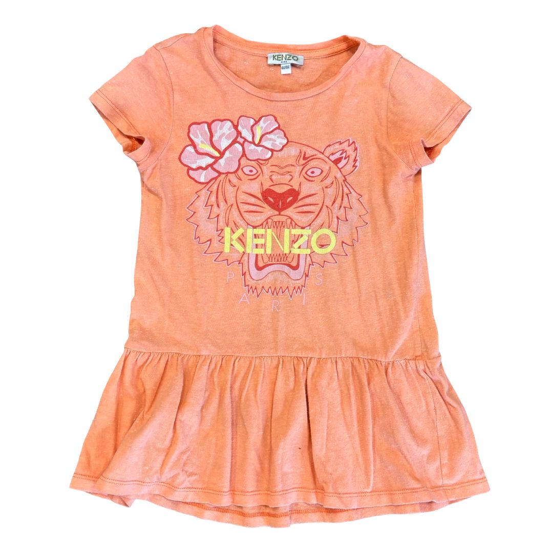 Kenzo orange tiger dress, 4 years