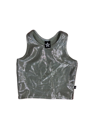 Pixie Lane Silver shiny tank top, 6 years