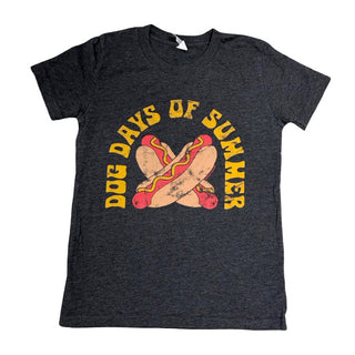 Rivet Apparel Charcoal hot dog tshirt, 6-8 years
