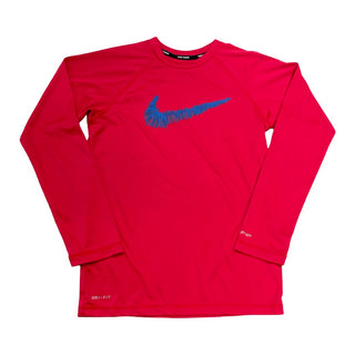 Nike Red dri-fit swim rash guard, 10-12 years (medium)