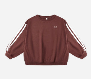 Rylee + Cru Burgundy Sweatshirt with R.C. Logo, 6-7 years