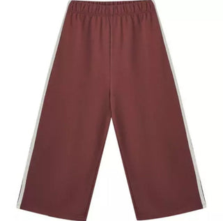 Rylee + Cru Burgundy Sweatpants with Cream Stripes , 6-7 years