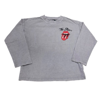 Official Rolling Stones Grey concert poster long sleeve, 7-8 years