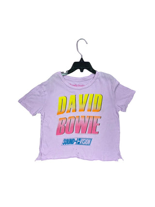 Rowdy Sprout Pink David Bowie tshirt, 6 years