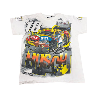 Nascar White Kyle Busch tshirt, Youth large