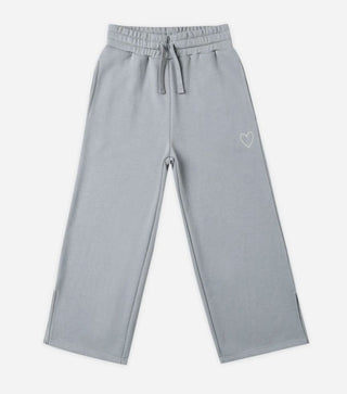 Rylee + Cru Grey Sweatpants with Heart, 6-7 years