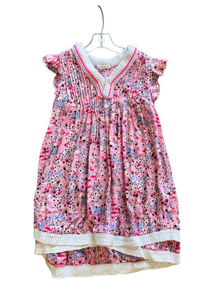 Poupette St Barth Pink Flowy Lightweight Dress, 4-5 years
