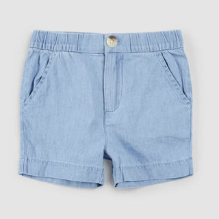 Miles the Label Blue Zip-up Shorts, 7 years