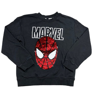 H&M Black sequin Spider-Man sweatshirt, 6-8 years