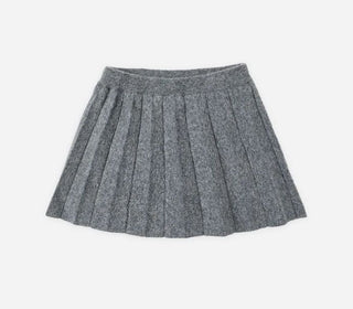 Rylee + Cru Grey Knit Pleated Skirt, 4-5 years