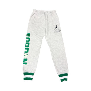 Nike Grey Heathered Swetapants with Green Jordan Embroidery - New With Tags, 8-10 years