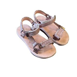Melissa Pink Sparkly Sandals, 7-8 little kid