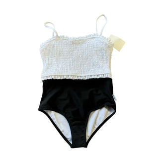 Limeapple Black and White Smocked One Piece Swimsuit New with Tags, 8-10 years