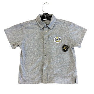 Burberry grey button up polo tshirt, 2 years