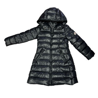 Moncler Black Long Black Puffer Jacket, 8 years