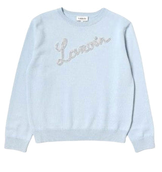 Lanvin Logo pearl sweatshirt, 10 year