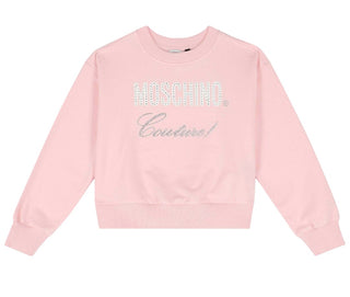 Moschino Pink rhinestone sweatshirt dress, 4 years