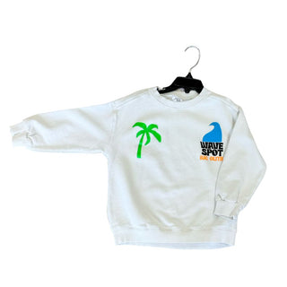 Zara White Crewneck Sweater with Big Olita Graphic, 5 years