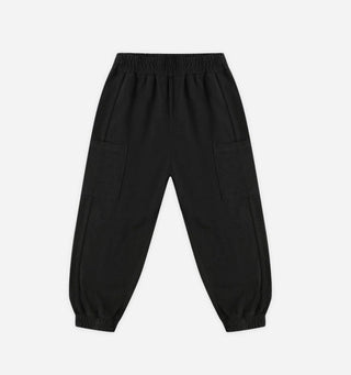 Rylee + Cru Black Cargo Sweatpants, 6-12 months