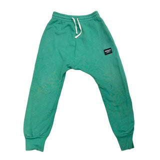 Nununu Green sweatpants w/Lightning bolt sodes, 6-7 years
