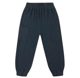 Rylee + Cru Blue Cargo Sweatpants, 6-12 months
