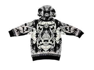 Versace Black and White Printed Sweater Dress, 6 years