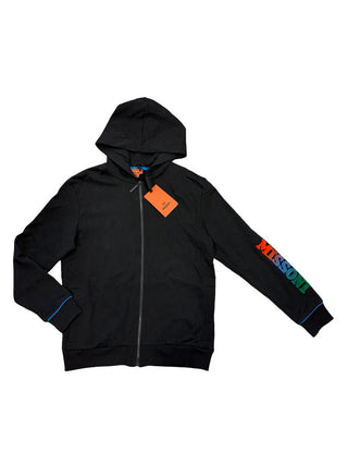 Missoni Black Missoni Zip Up Hooded Sweatshirt - New With Tags, 12 years