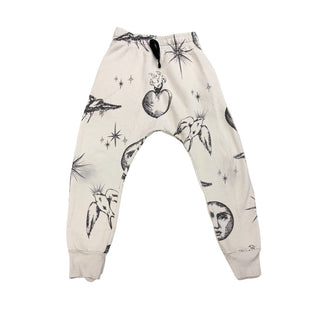 Nununu Smoky neutral Ink baggy pants, 6-7 years