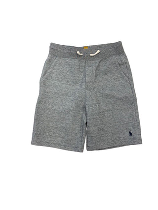 Ralph Lauren Polo Grey Sweatshorts with Navy Logo, 10-12 years