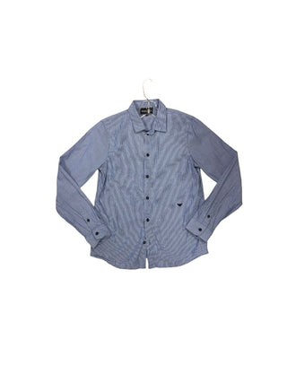 Armani Blue and White Button Down Shirt, 12 years
