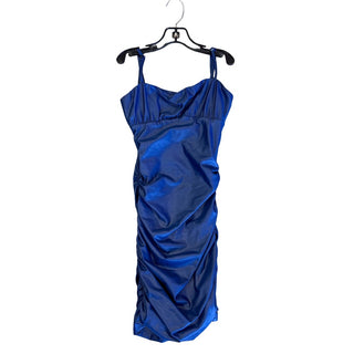Katie J Navy pleather dress, Medium