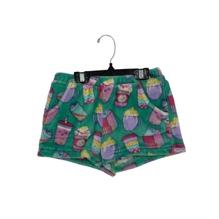Candy Pink Fleece shorts, 7/8 years