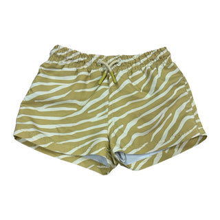 Zara Green zebra print swim shorts, 4-5 years