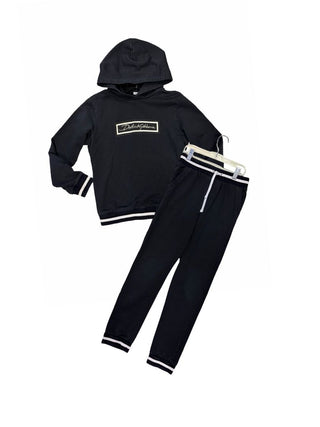 Dolce & Gabbana Black and White Sweat Set, 9-10 years
