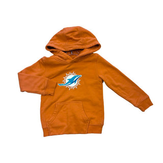Outer Stuff Orange Dolphins Hooded Sweatshirt, 4 years