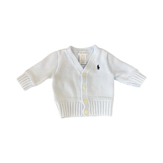 Ralph Lauren Baby blue knit cardigan, 3 months