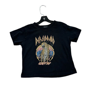 12pm Black T-Shirt with Def Leppard Graphic, 5 years