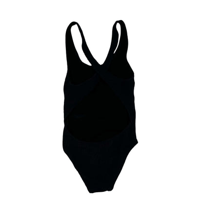 Finger In The Nose black one piece swim suit, 6-7 years
