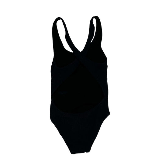Finger In The Nose black one piece swim suit, 6-7 years