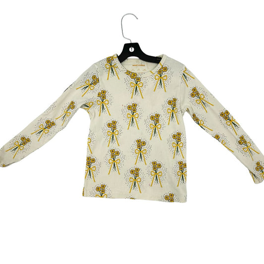Mini Rodini yellow flowers long sleeve, 6-7 years