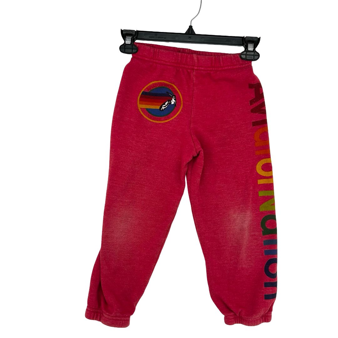 Aviator Nation red sweatpants, 6 years