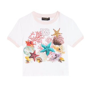 Dolce & Gabbana White tshirt with details, 14 years