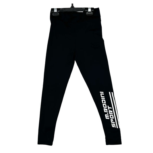 Mini Rodini black workout leggings, 5-7 years