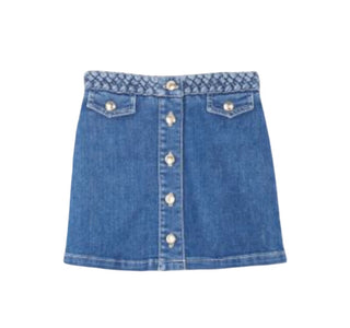 Chloe Denim knit braided skirt, 4 years