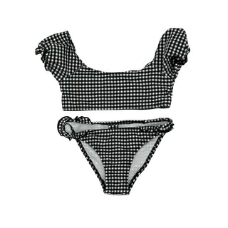 Zara black/white gingham bikini, 6-7 years