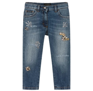 Dolce & Gabbana Blue jeans with patches, 8 years